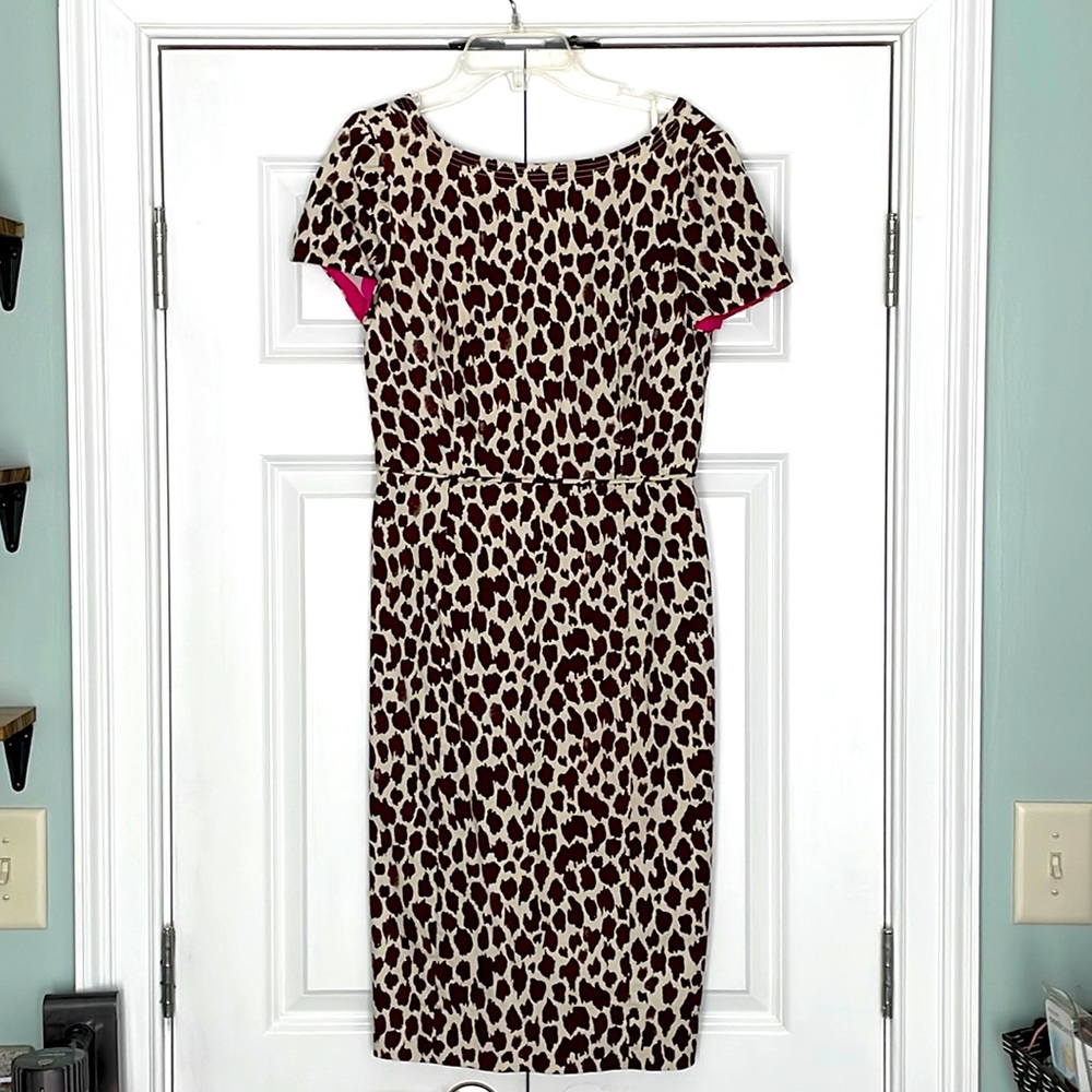 J.Crew size 2 giraffe print dress.